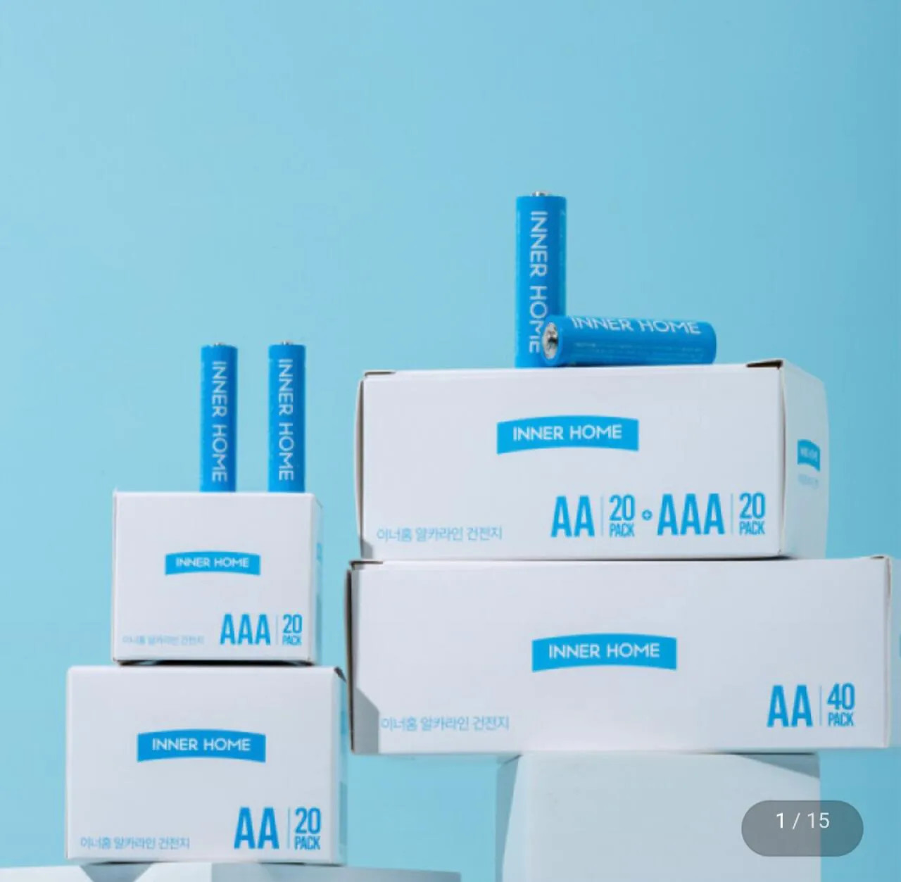 1000003083.jpg [지마켓] 이너홈 건전지 알카라인 AA/AAA 40입 (8,900원) (무료)