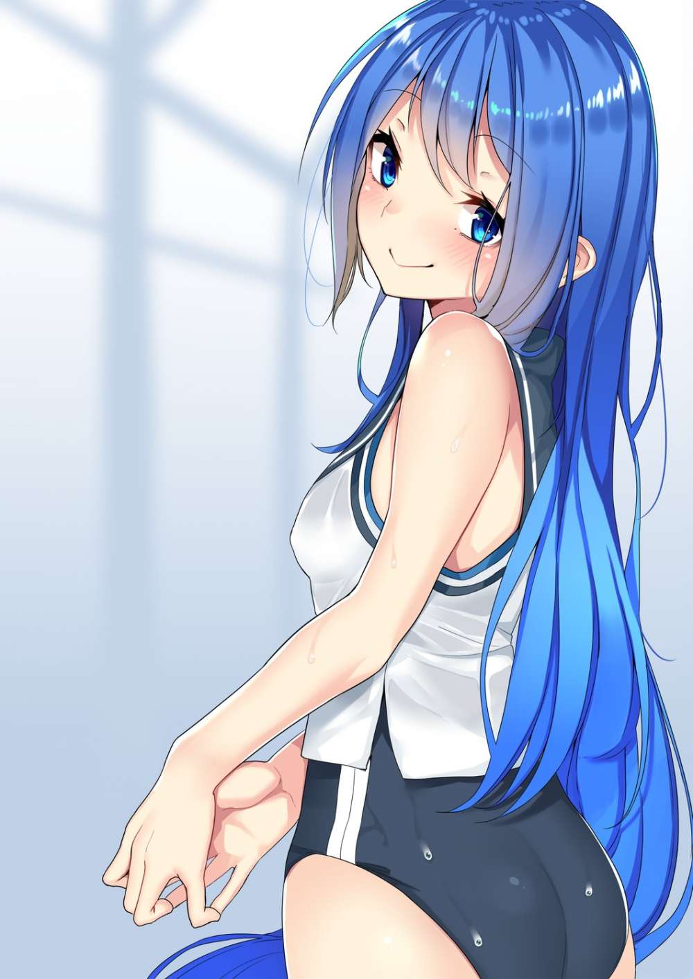 yande.re 392553 sample ass kantai_collection nebu_soku samidare_(kancolle) school_swimsuit seifuku swimsuits.jpg