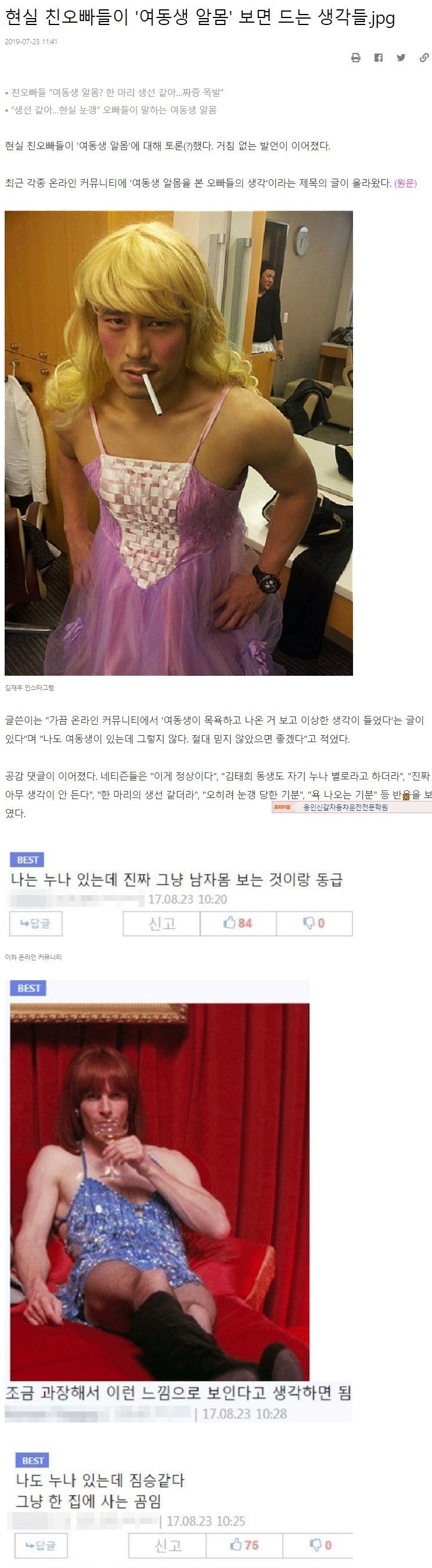 여동생 일베 